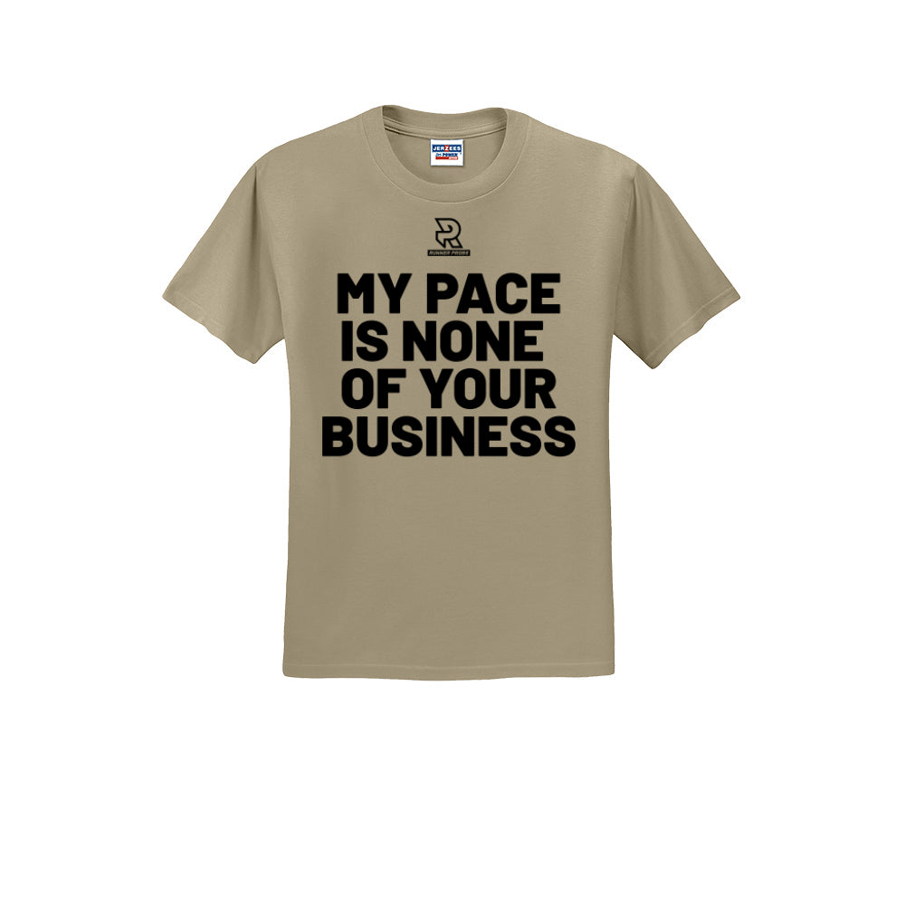 MY PACE IS NONE OF YOUR BUSINESS (Black) - Short Sleeve Cotton Tee