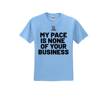 MY PACE IS NONE OF YOUR BUSINESS (Black) - Short Sleeve Cotton Tee