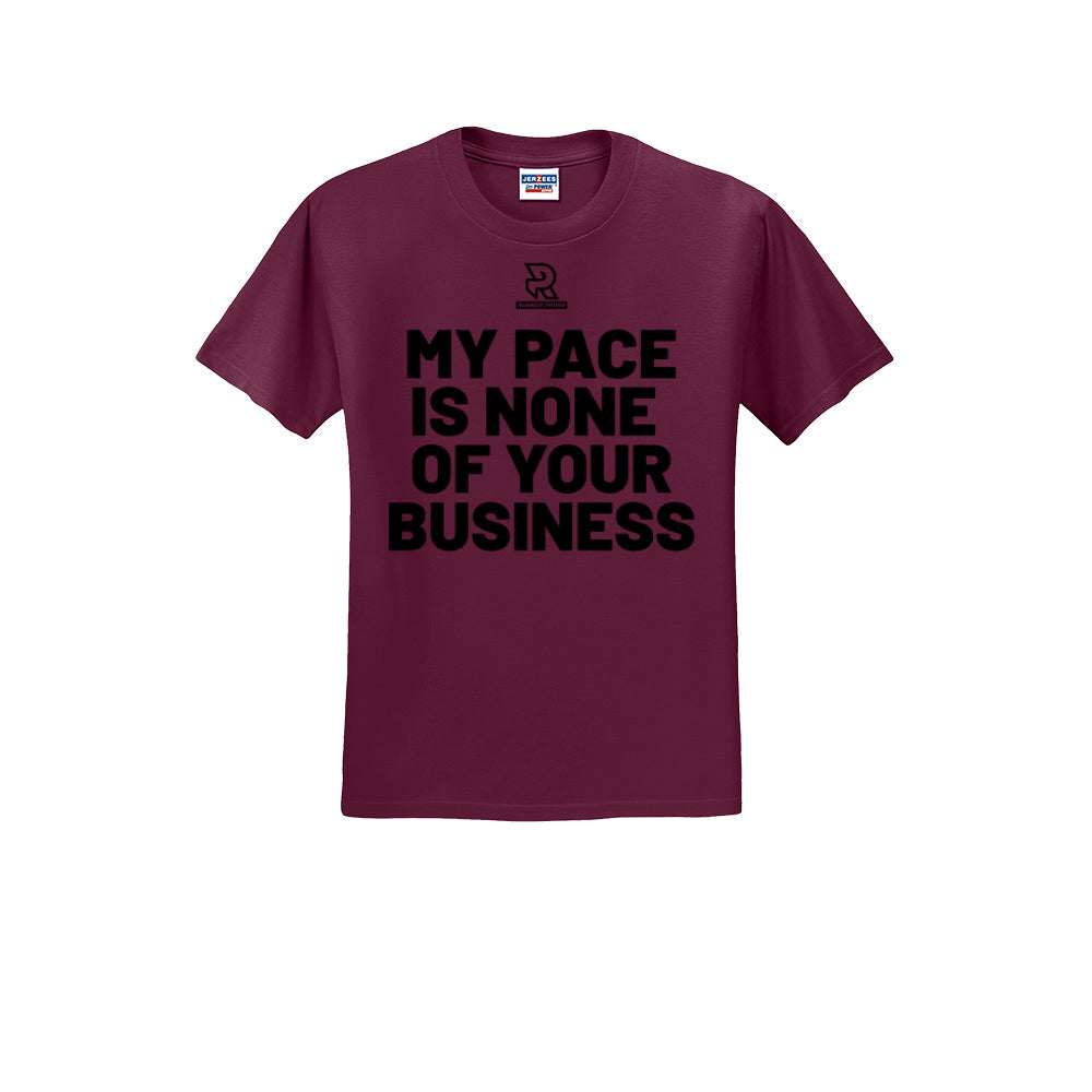 MY PACE IS NONE OF YOUR BUSINESS (Black) - Short Sleeve Cotton Tee
