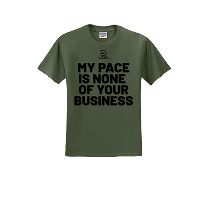 MY PACE IS NONE OF YOUR BUSINESS (Black) - Short Sleeve Cotton Tee