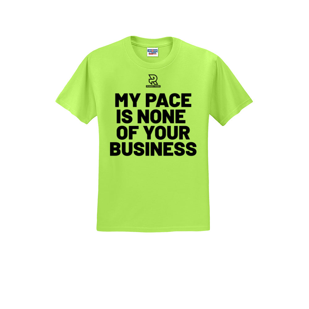 MY PACE IS NONE OF YOUR BUSINESS (Black) - Short Sleeve Cotton Tee