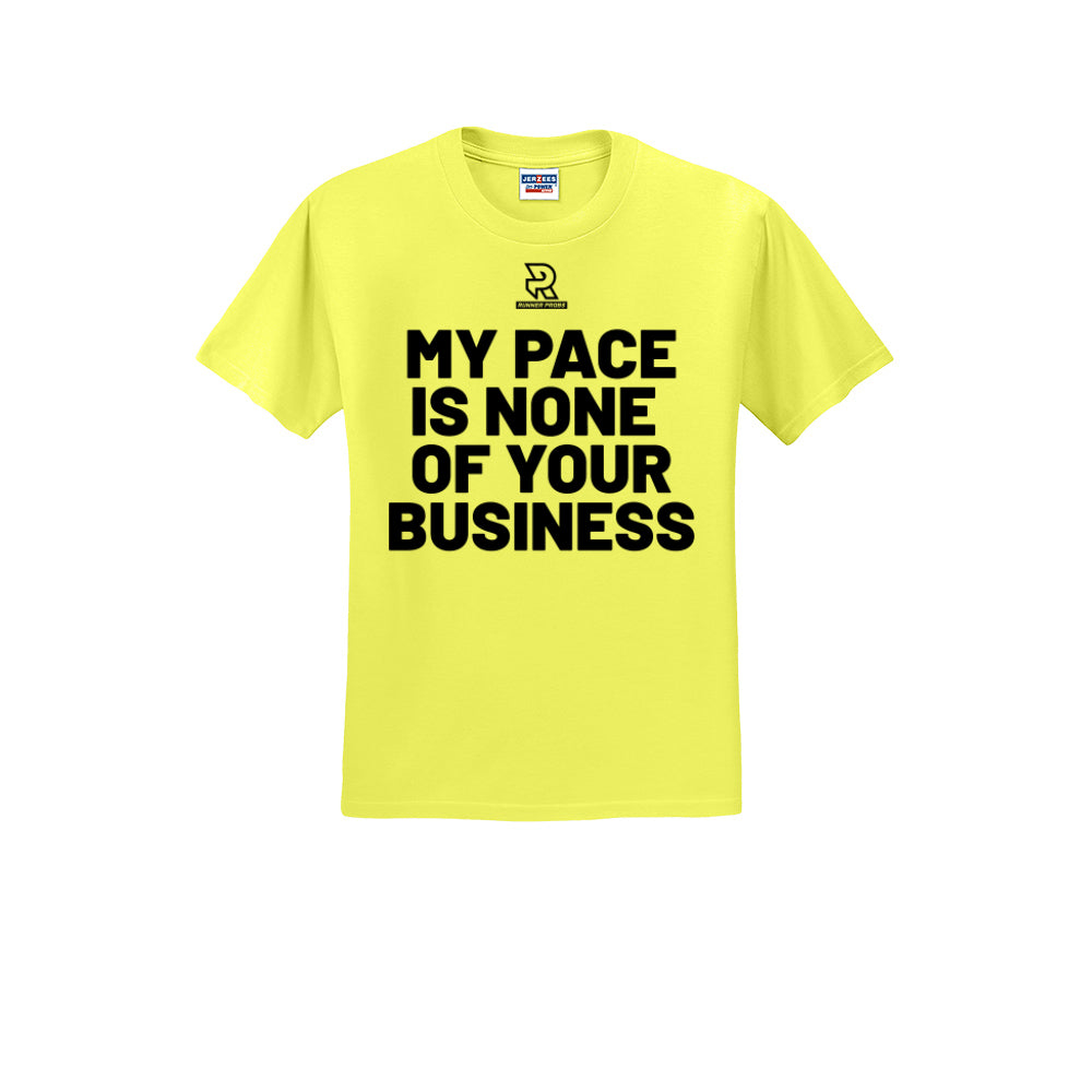 MY PACE IS NONE OF YOUR BUSINESS (Black) - Short Sleeve Cotton Tee