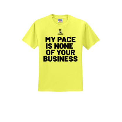 MY PACE IS NONE OF YOUR BUSINESS (Black) - Short Sleeve Cotton Tee