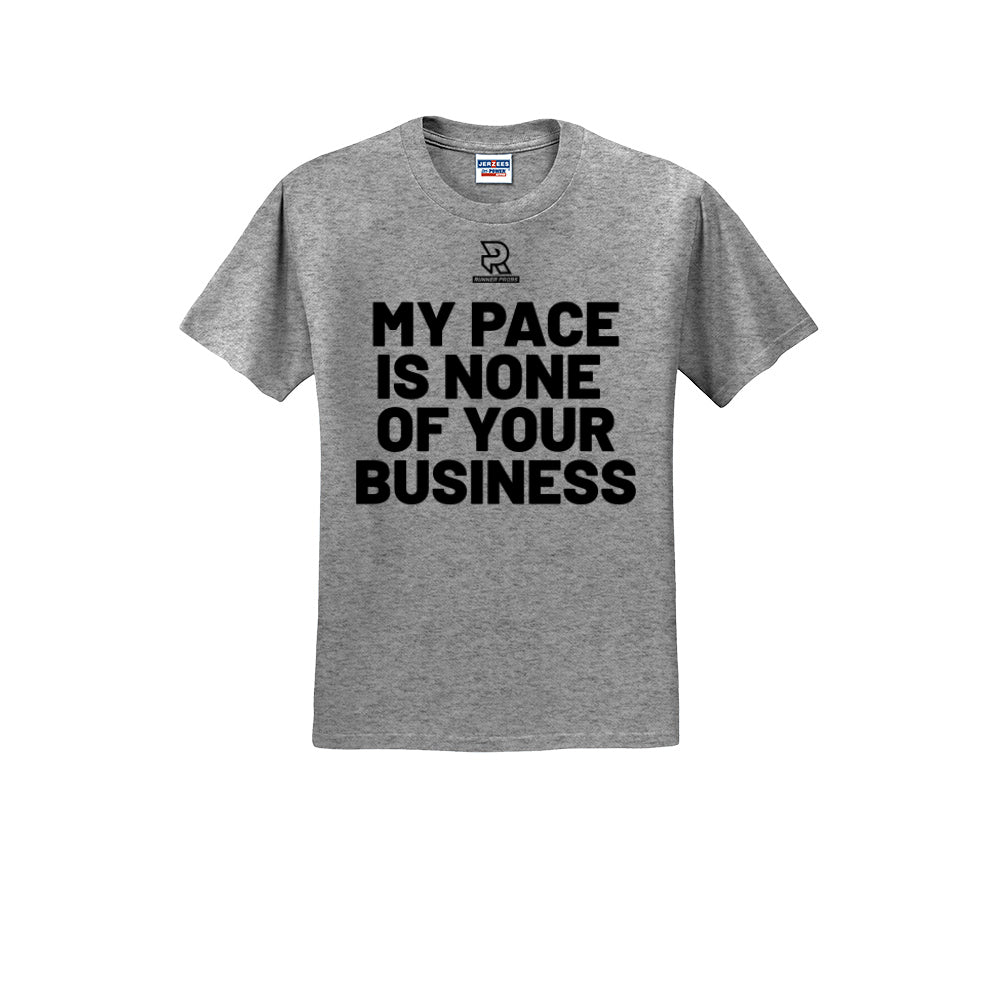 MY PACE IS NONE OF YOUR BUSINESS (Black) - Short Sleeve Cotton Tee