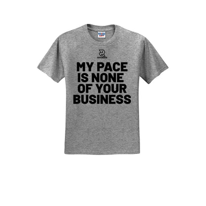 MY PACE IS NONE OF YOUR BUSINESS (Black) - Short Sleeve Cotton Tee