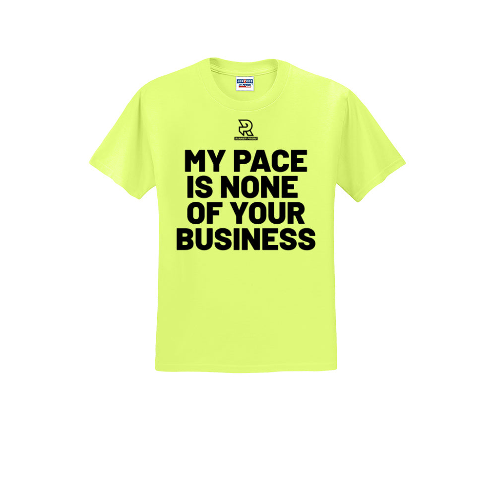 MY PACE IS NONE OF YOUR BUSINESS (Black) - Short Sleeve Cotton Tee