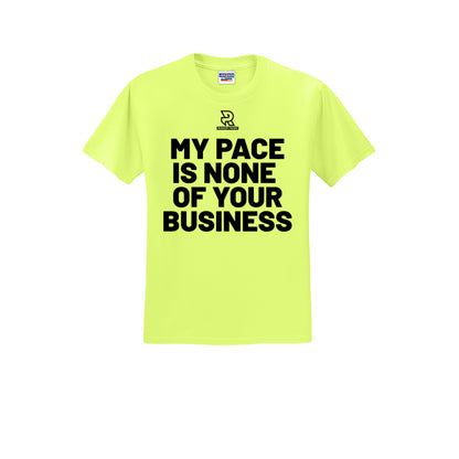MY PACE IS NONE OF YOUR BUSINESS (Black) - Short Sleeve Cotton Tee