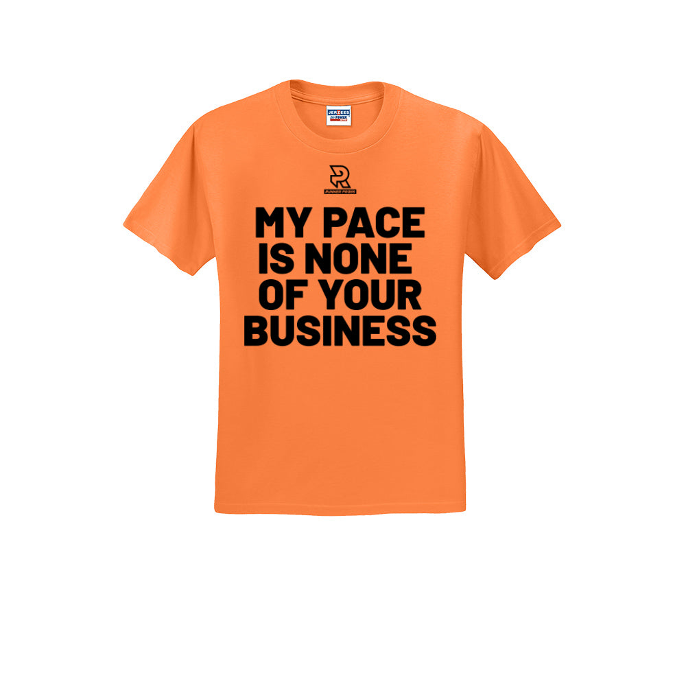 MY PACE IS NONE OF YOUR BUSINESS (Black) - Short Sleeve Cotton Tee