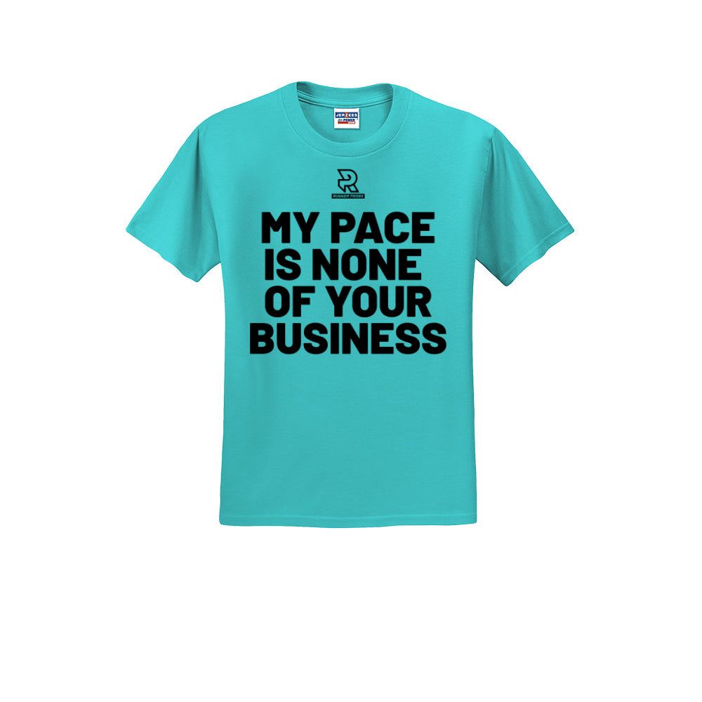 MY PACE IS NONE OF YOUR BUSINESS (Black) - Short Sleeve Cotton Tee