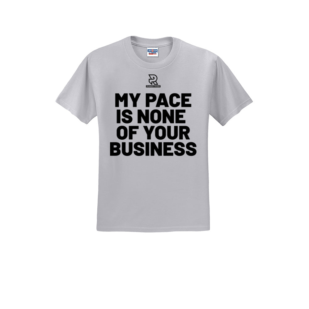 MY PACE IS NONE OF YOUR BUSINESS (Black) - Short Sleeve Cotton Tee