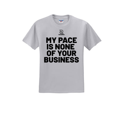 MY PACE IS NONE OF YOUR BUSINESS (Black) - Short Sleeve Cotton Tee