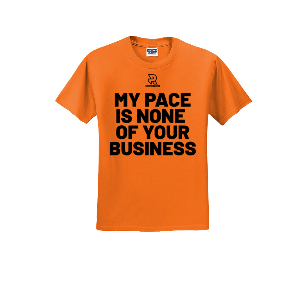 MY PACE IS NONE OF YOUR BUSINESS (Black) - Short Sleeve Cotton Tee
