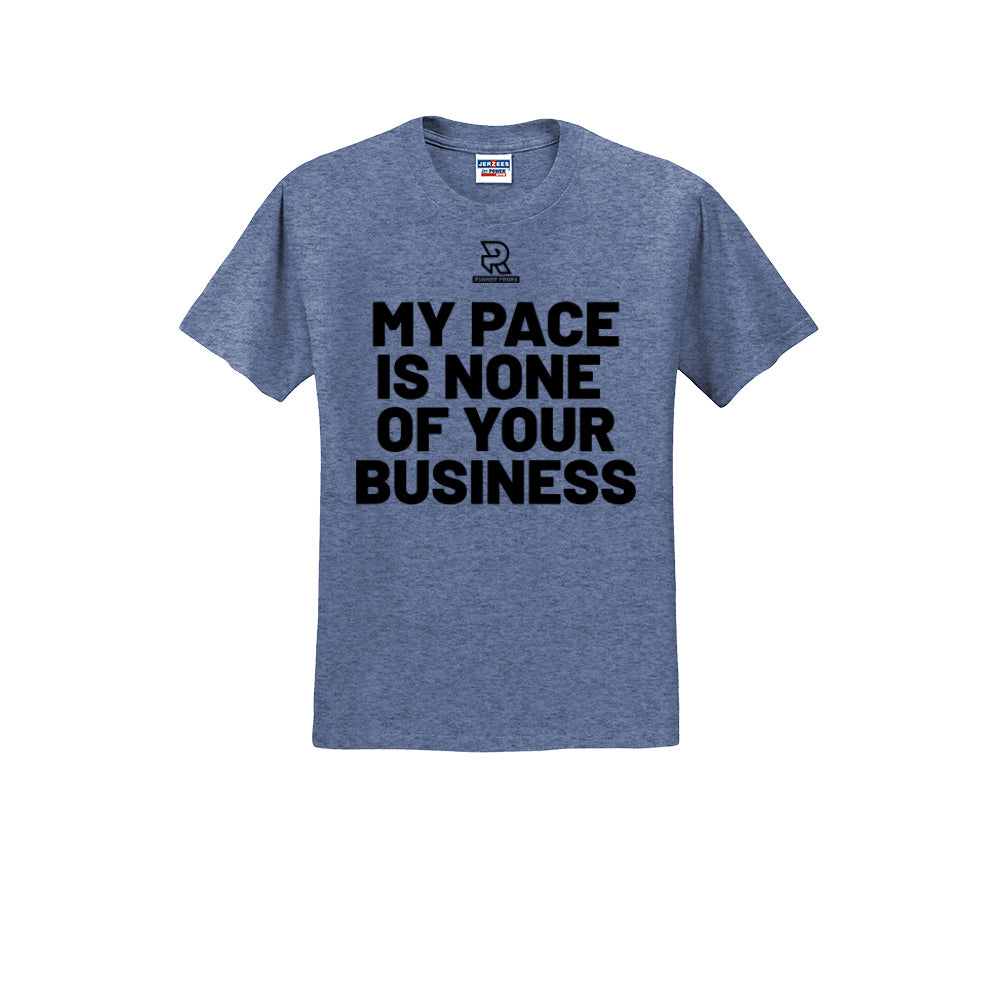 MY PACE IS NONE OF YOUR BUSINESS (Black) - Short Sleeve Cotton Tee