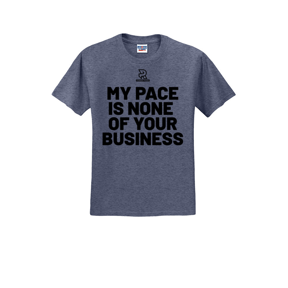 MY PACE IS NONE OF YOUR BUSINESS (Black) - Short Sleeve Cotton Tee