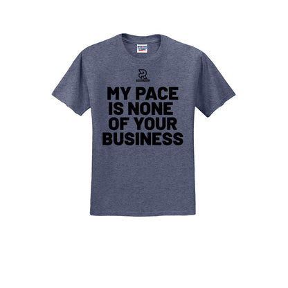 MY PACE IS NONE OF YOUR BUSINESS (Black) - Short Sleeve Cotton Tee