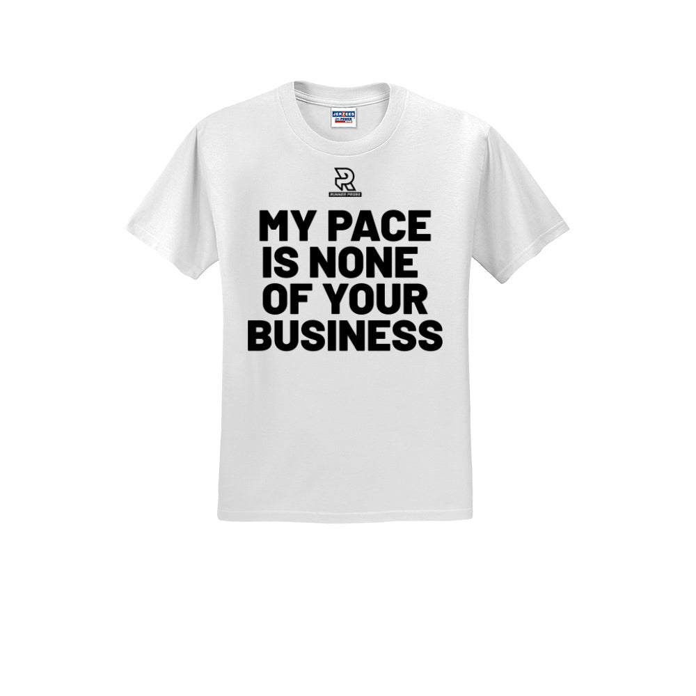 MY PACE IS NONE OF YOUR BUSINESS (Black) - Short Sleeve Cotton Tee
