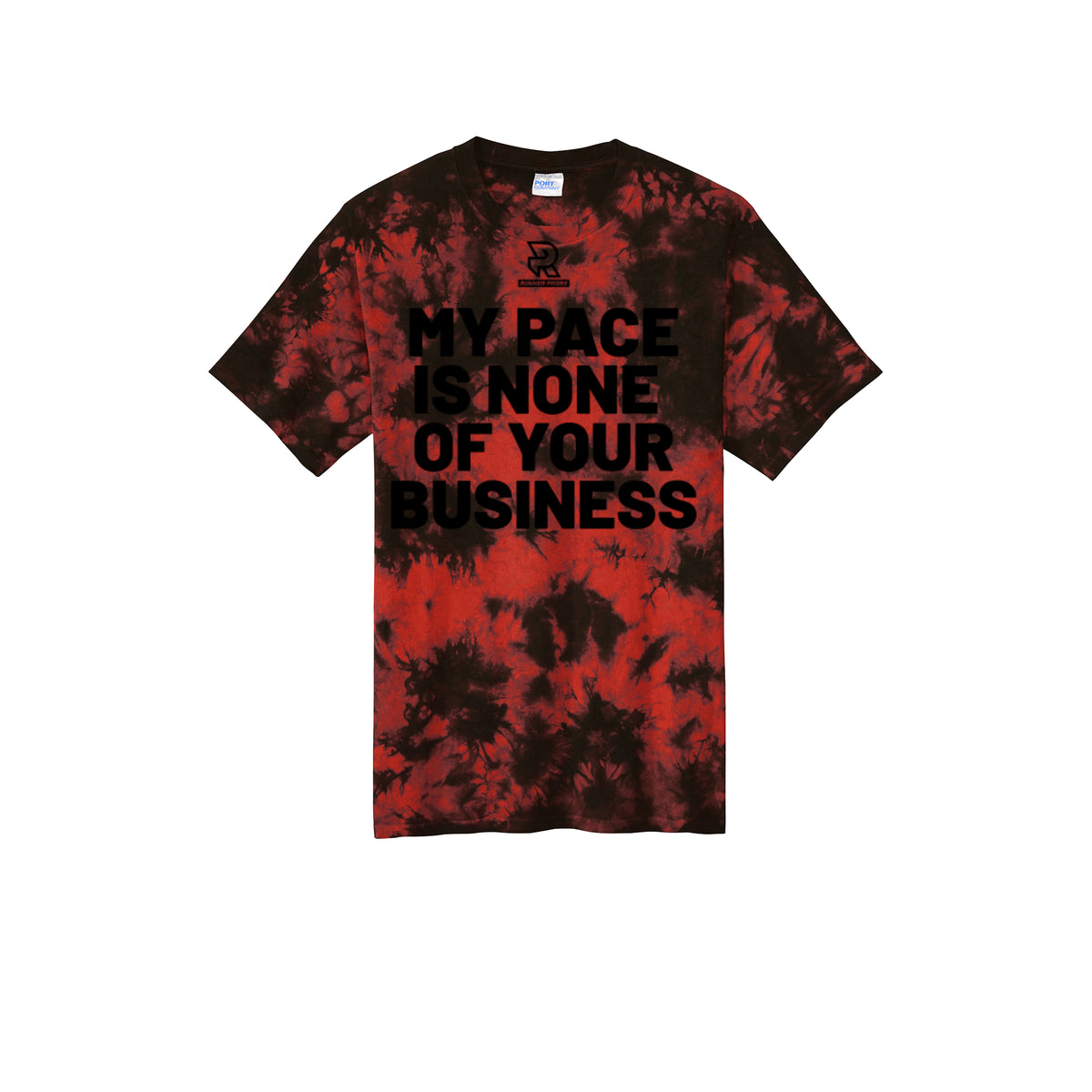 MY PACE IS NONE OF YOUR BUSINESS (Black) - Short Sleeve Tie Dye Cotton Tee