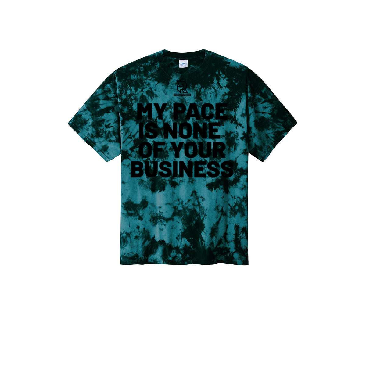 MY PACE IS NONE OF YOUR BUSINESS (Black) - Short Sleeve Tie Dye Cotton Tee
