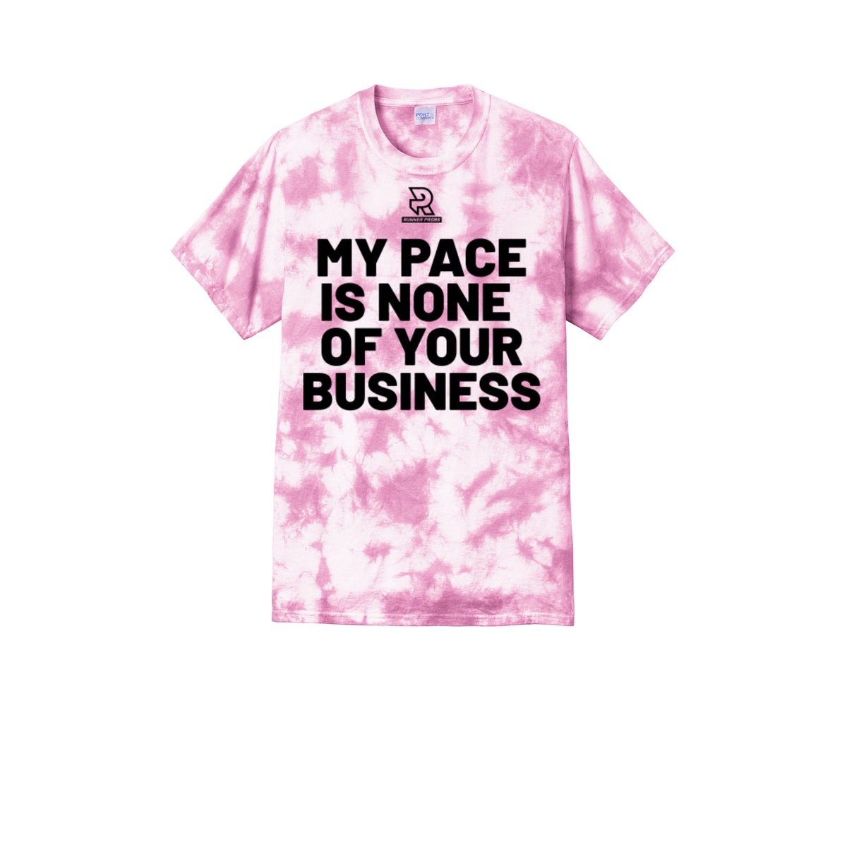 MY PACE IS NONE OF YOUR BUSINESS (Black) - Short Sleeve Tie Dye Cotton Tee