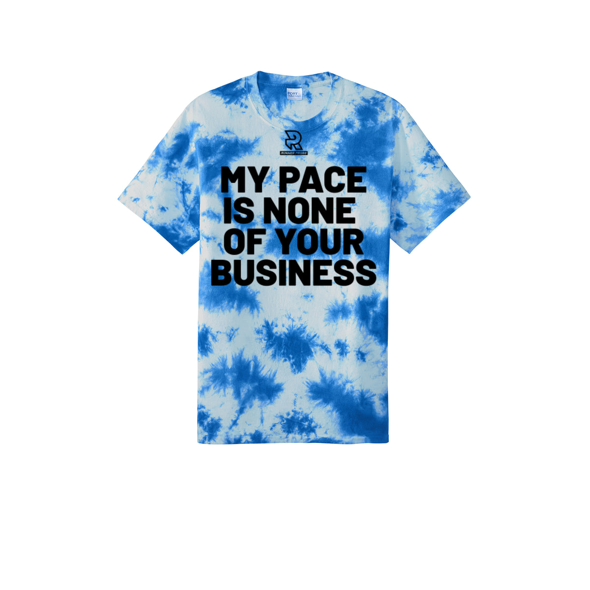 MY PACE IS NONE OF YOUR BUSINESS (Black) - Short Sleeve Tie Dye Cotton Tee