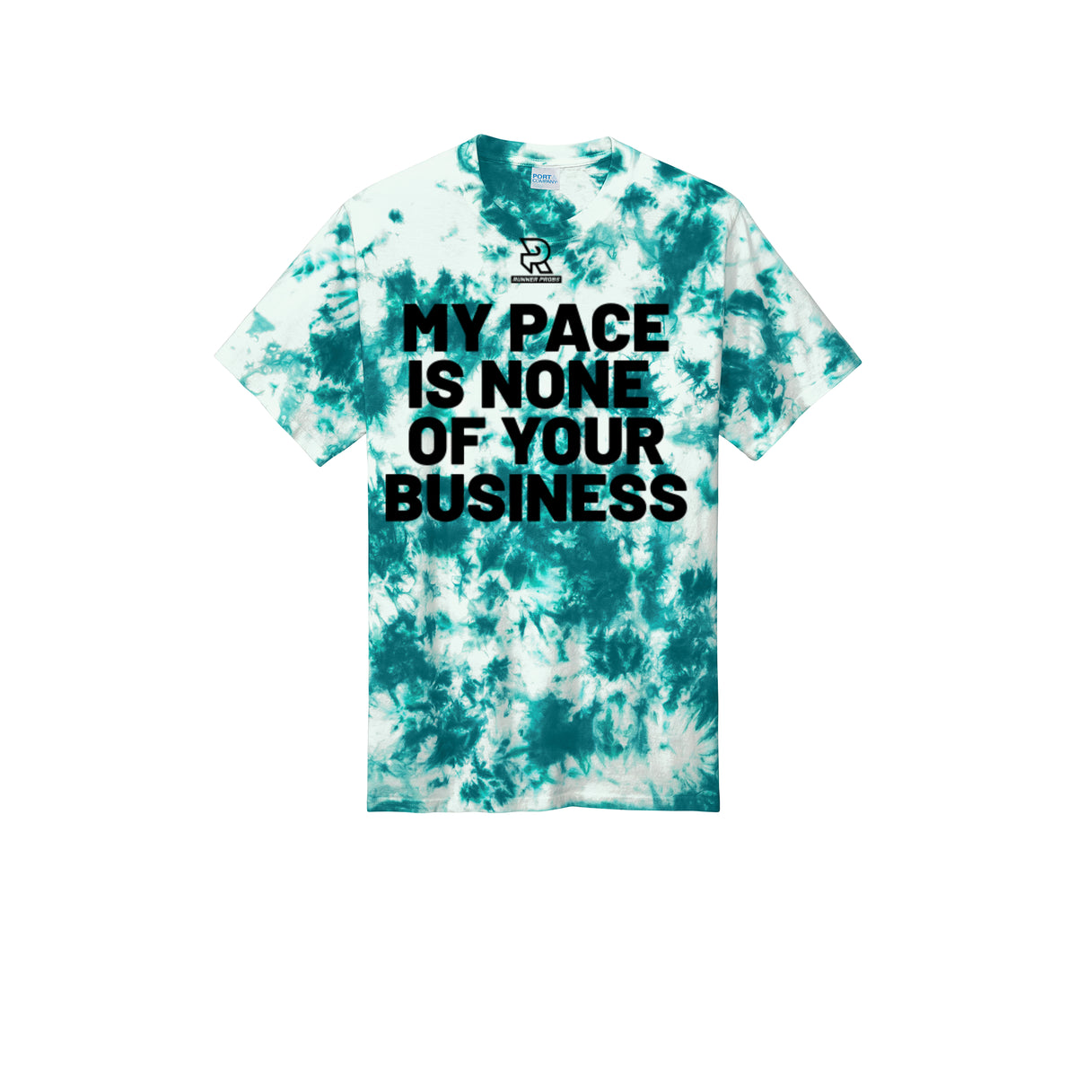 MY PACE IS NONE OF YOUR BUSINESS (Black) - Short Sleeve Tie Dye Cotton Tee