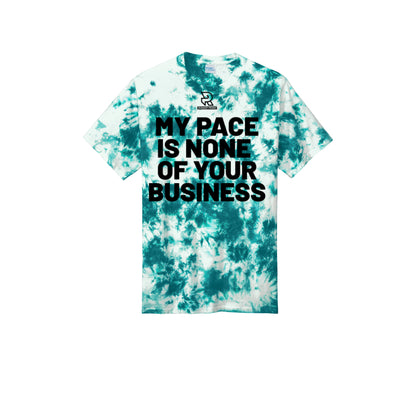 MY PACE IS NONE OF YOUR BUSINESS (Black) - Short Sleeve Tie Dye Cotton Tee