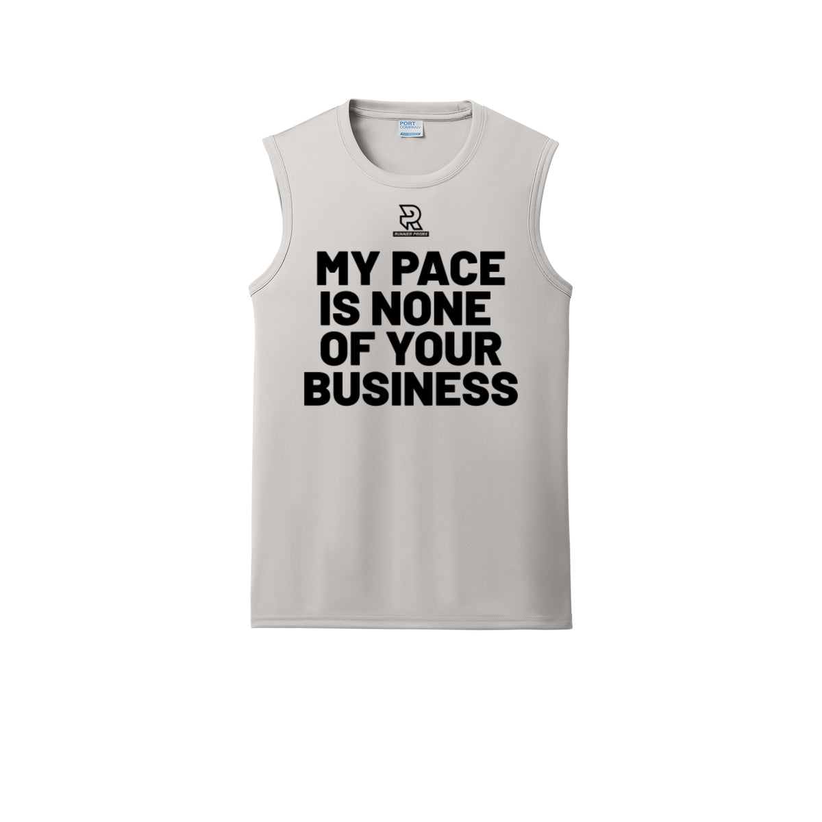MY PACE IS NONE OF YOUR BUSINESS (Black) - Sleeveless Performance Tee