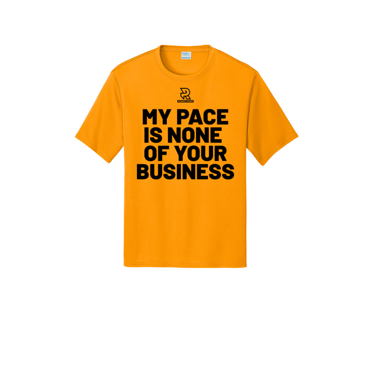 MY PACE IS NONE OF YOUR BUSINESS (Black) - Short Sleeve Performance Tee