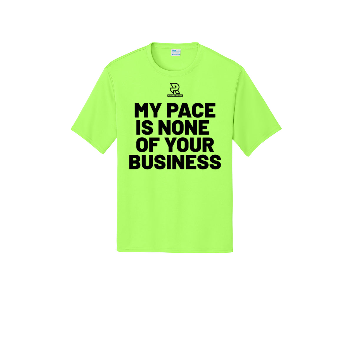 MY PACE IS NONE OF YOUR BUSINESS (Black) - Short Sleeve Performance Tee