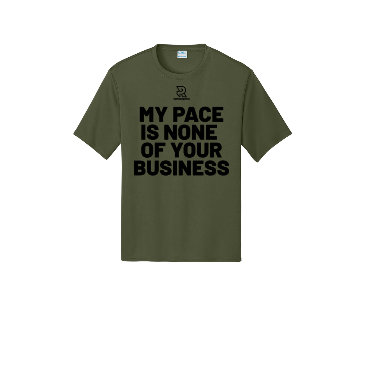 MY PACE IS NONE OF YOUR BUSINESS (Black) - Short Sleeve Performance Tee