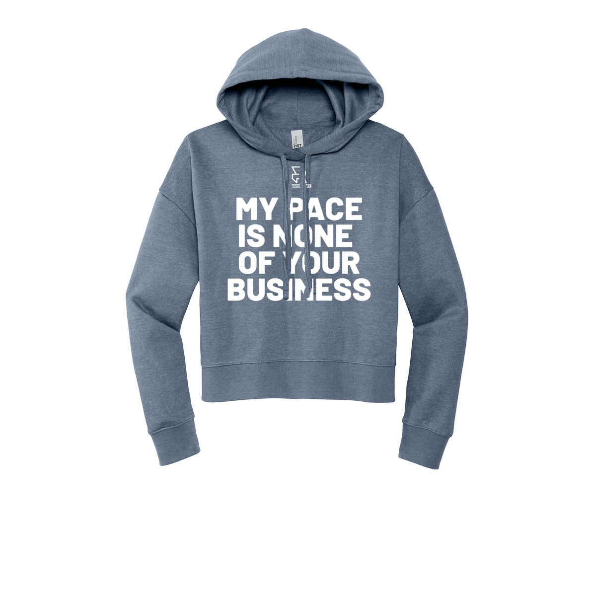 MY PACE IS NONE OF YOUR BUSINESS (White) - Womens Fleece Hoodie