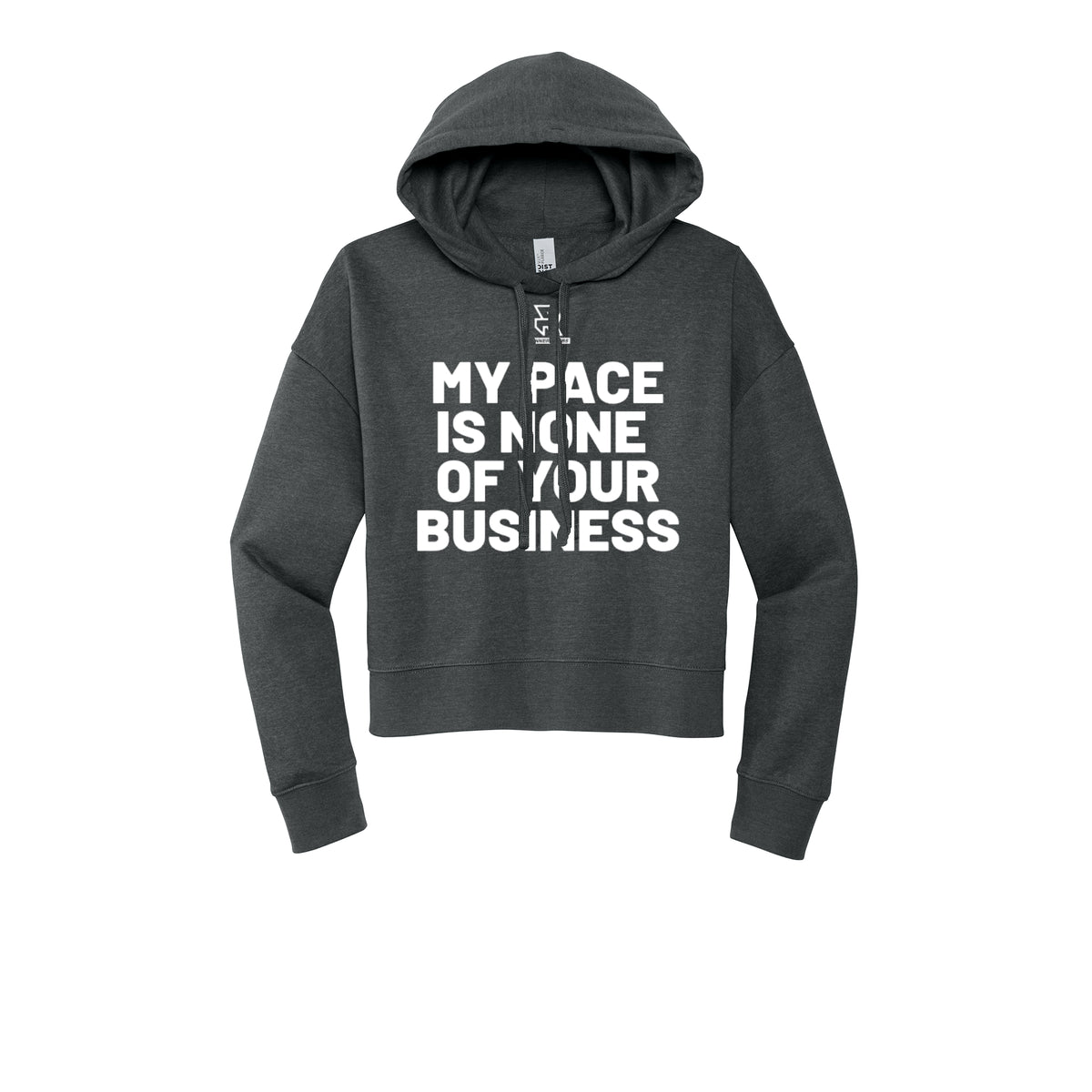 MY PACE IS NONE OF YOUR BUSINESS (White) - Womens Fleece Hoodie