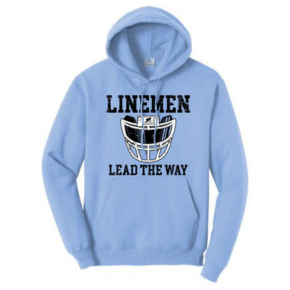 LINEMEN LEAD THE WAY (A) (Black) - Hoodie