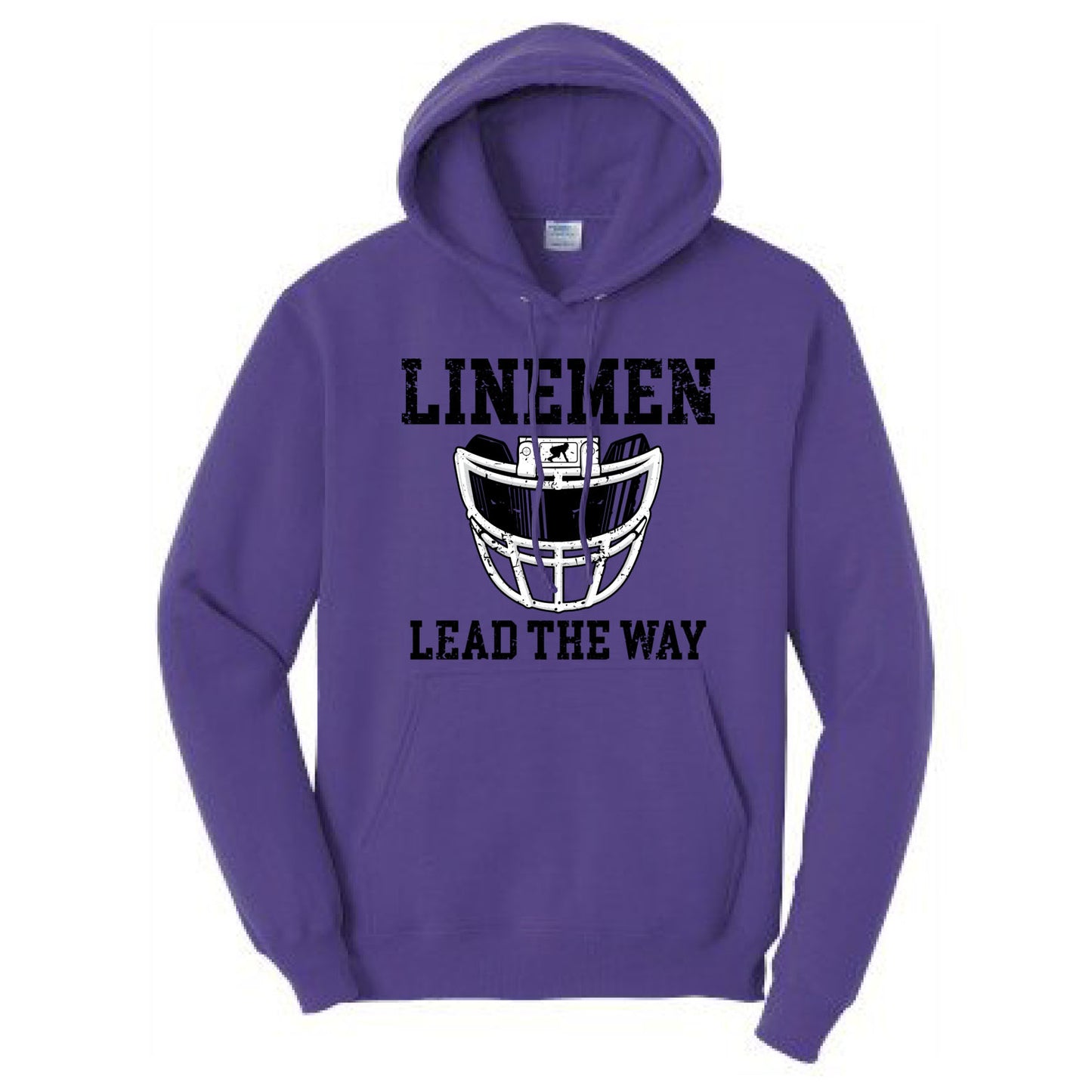 LINEMEN LEAD THE WAY (A) (Black) - Hoodie