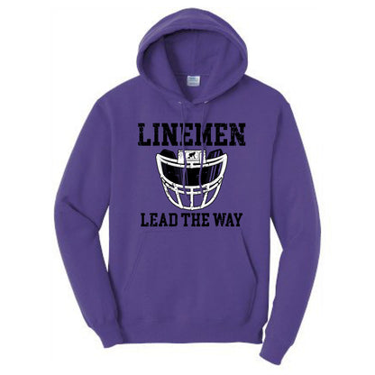 LINEMEN LEAD THE WAY (A) (Black) - Hoodie
