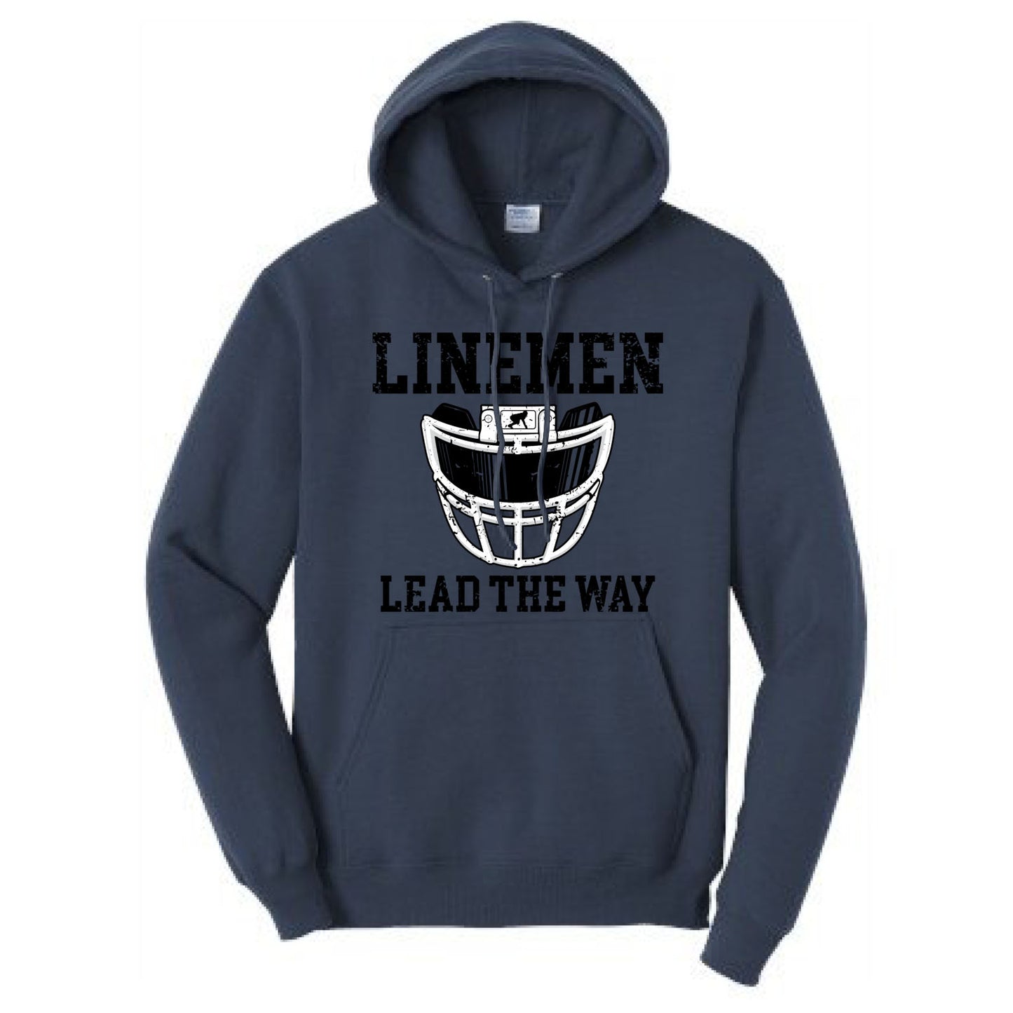 LINEMEN LEAD THE WAY (A) (Black) - Hoodie