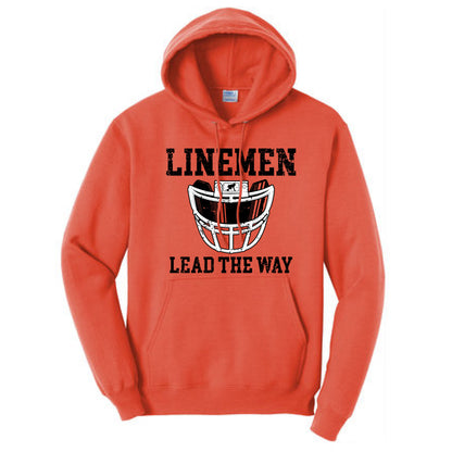 LINEMEN LEAD THE WAY (A) (Black) - Hoodie