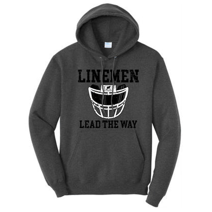 LINEMEN LEAD THE WAY (A) (Black) - Hoodie