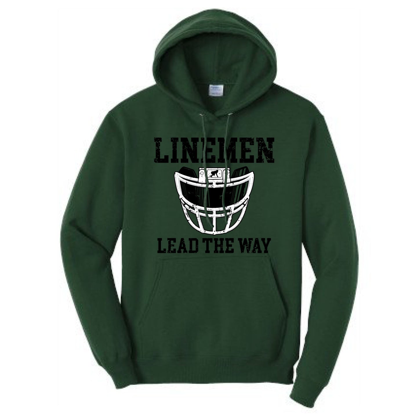 LINEMEN LEAD THE WAY (A) (Black) - Hoodie