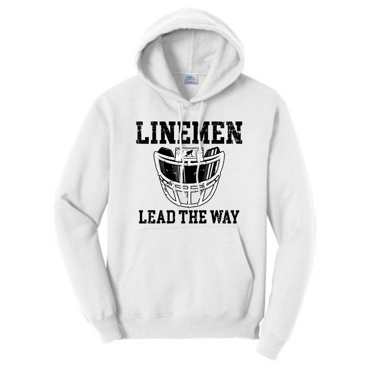 LINEMEN LEAD THE WAY (A) (Black) - Hoodie