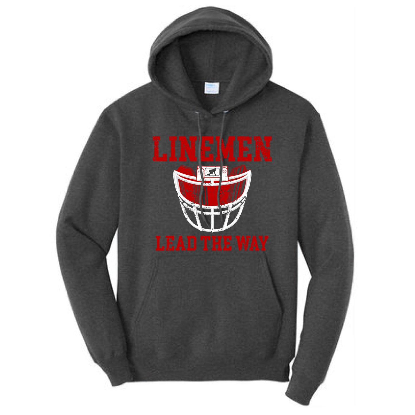 LINEMEN LEAD THE WAY (A) (Red) - Hoodie
