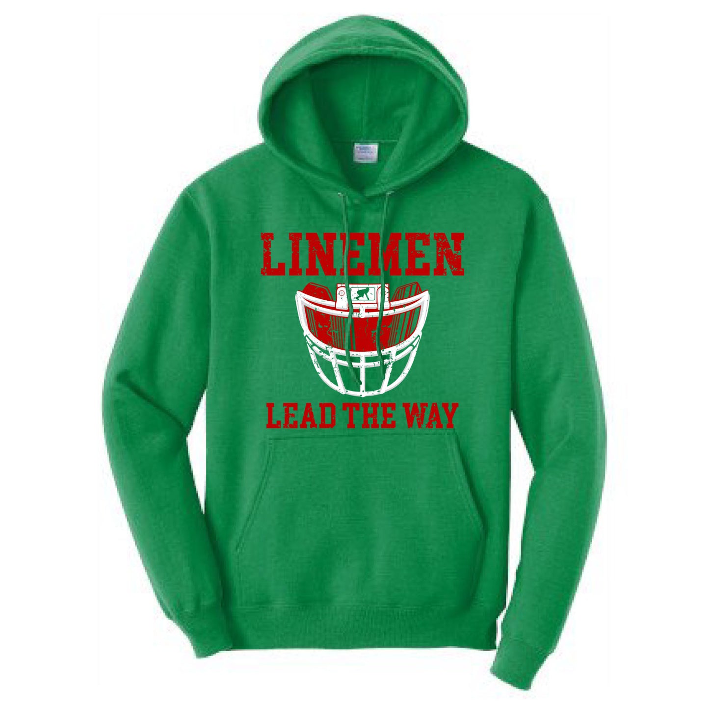 LINEMEN LEAD THE WAY (A) (Red) - Hoodie