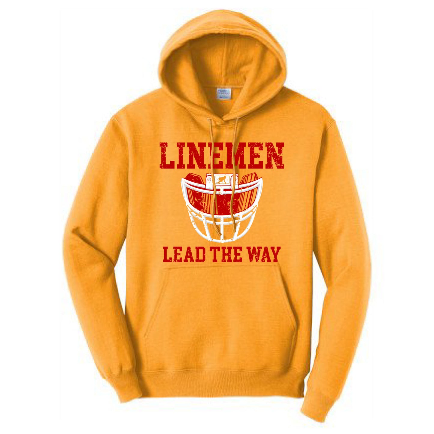 LINEMEN LEAD THE WAY (A) (Red) - Hoodie