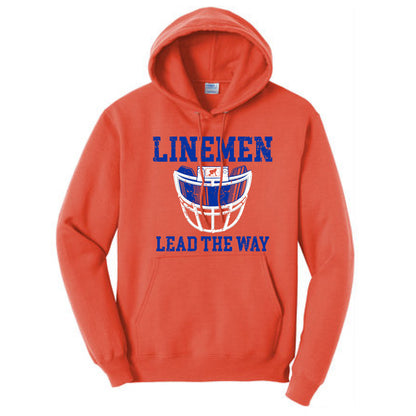 LINEMEN LEAD THE WAY (A) (Royal) - Hoodie