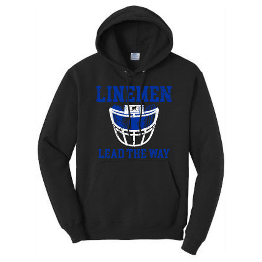 LINEMEN LEAD THE WAY (A) (Royal) - Hoodie