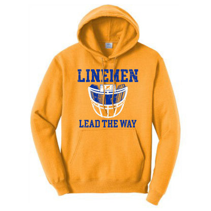 LINEMEN LEAD THE WAY (A) (Royal) - Hoodie