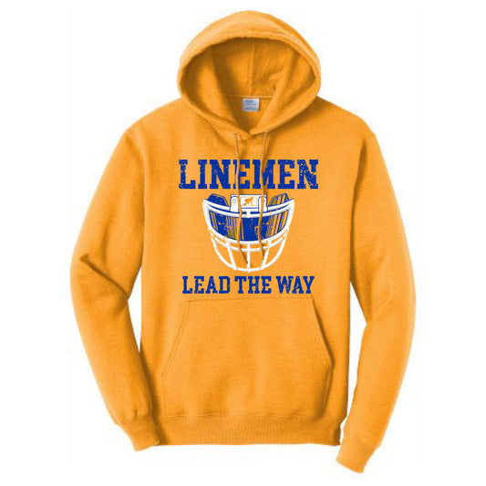 LINEMEN LEAD THE WAY (A) (Royal) - Hoodie