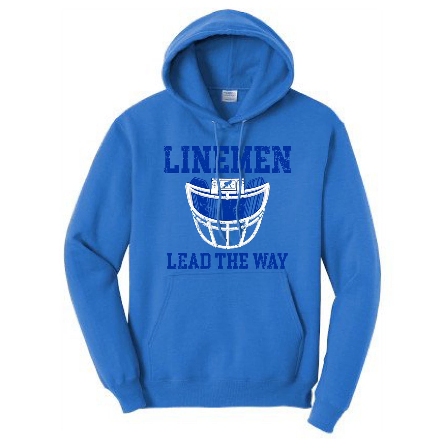 LINEMEN LEAD THE WAY (A) (Royal) - Hoodie