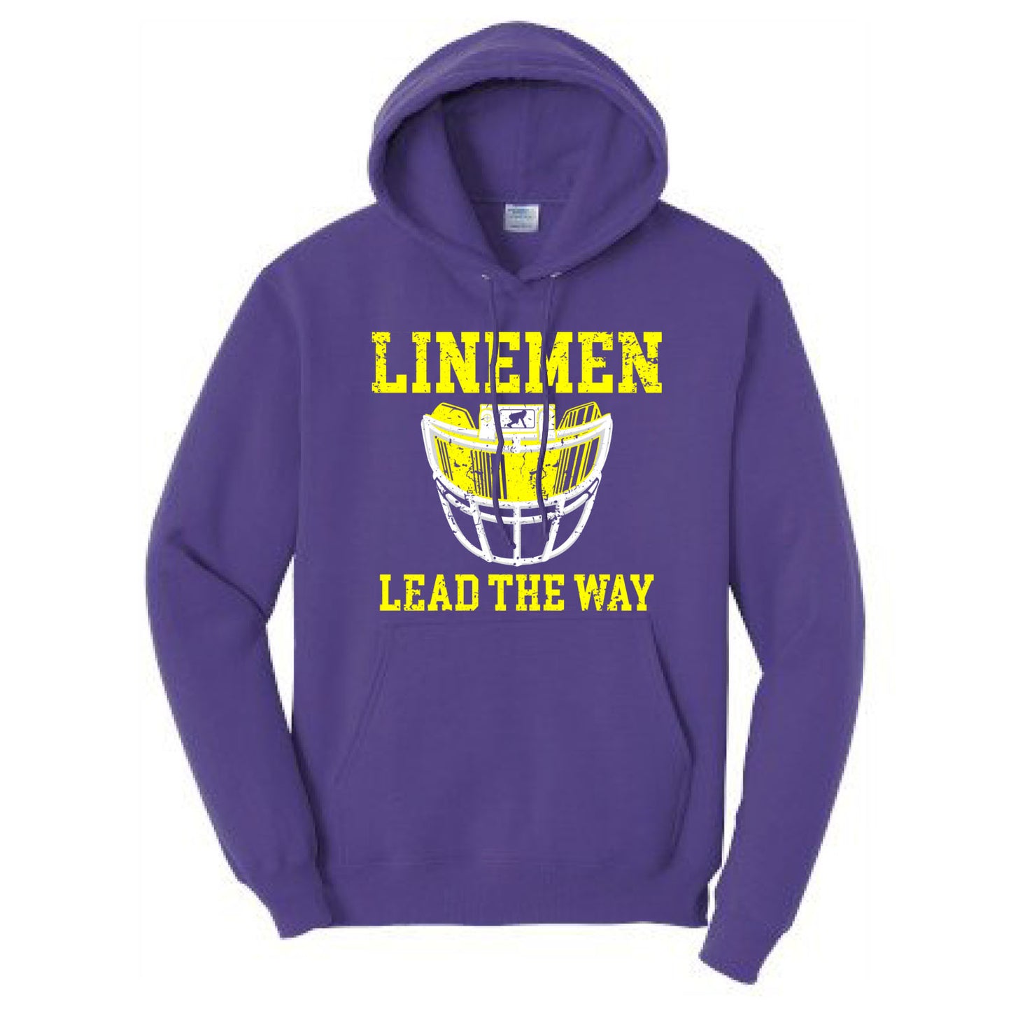 LINEMEN LEAD THE WAY (A) (Yellow) - Hoodie