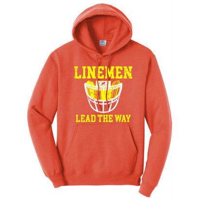 LINEMEN LEAD THE WAY (A) (Yellow) - Hoodie